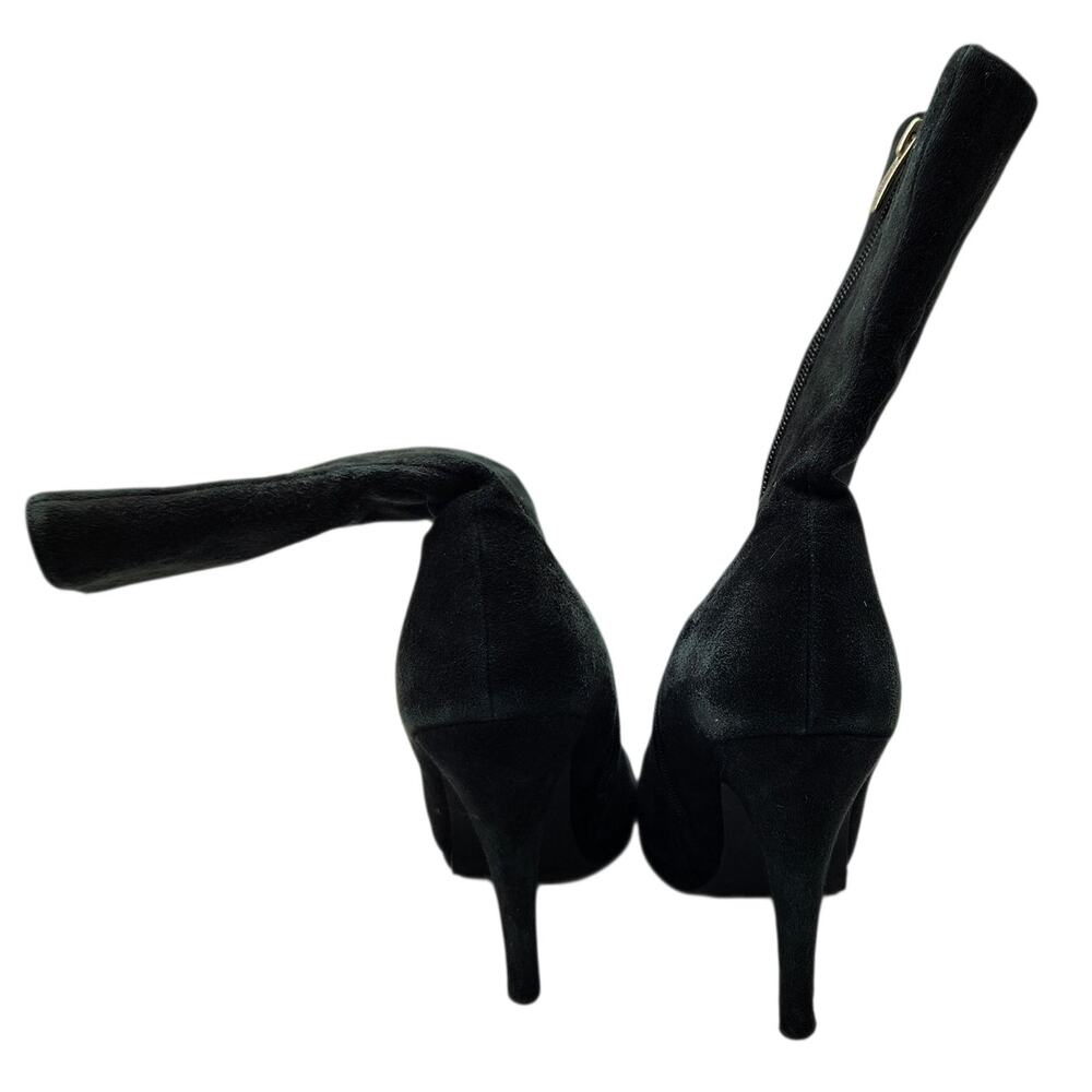 Colin Stuart Black Suede Pointed Toe Heeled Boots… - image 3